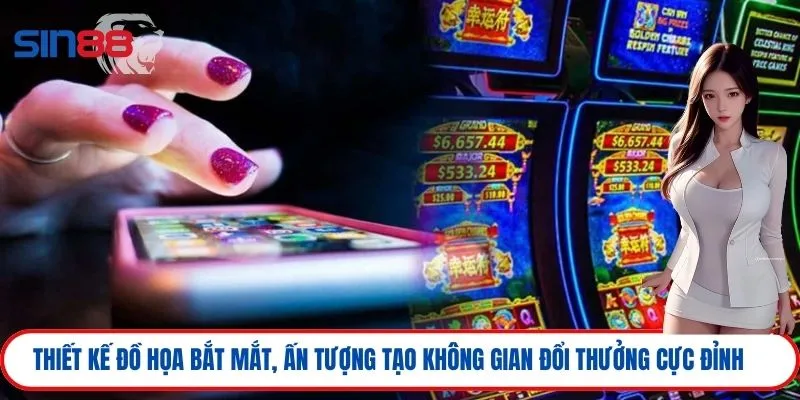 Thiết kế đồ họa bắt mắt, ấn tượng tạo không gian đổi thưởng cực đỉnh